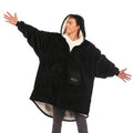 THE COMFY Original Quarter Zip | Oversized Microfiber & Sherpa Wearable Blanket with Zipper, Seen On Shark Tank, One Size Fits A