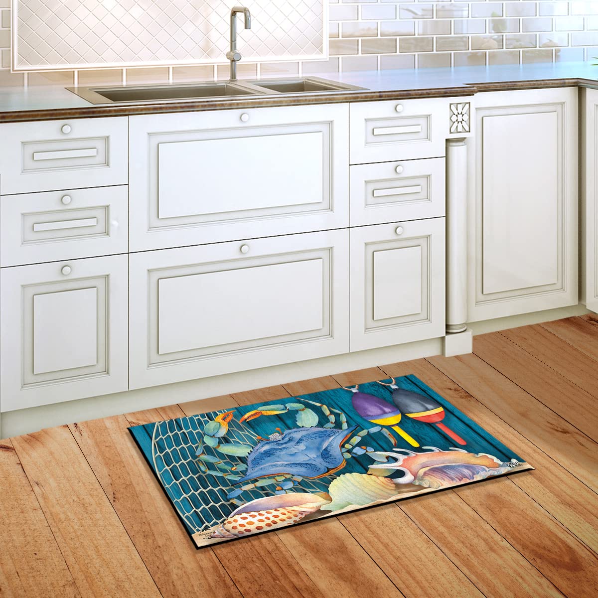 Briarwood Lane Crab Walk Summer Doormat Indoor Outdoor 30' X 18'