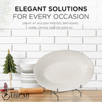 Tripar 11 Inch Black Metal Display Stand Easel For Bowl And Platters, Cookbooks, Pictures, Deep Dishes
