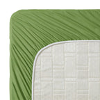 Clara Clark California King Sheets Set, Deep Pocket Bed Sheets For Cal King Size Bed - 4 Piece Bed Sheet Set, Extra Soft Bedding Sheets & Pillowcases, Calla Green Sheets Cal King