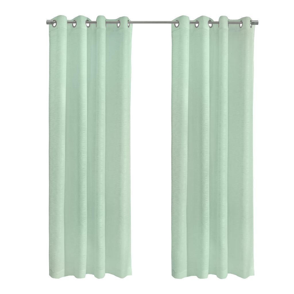 Richmark International Boucle Sheer Grommet Curtain Panel 52 X 95 In Surf Spray