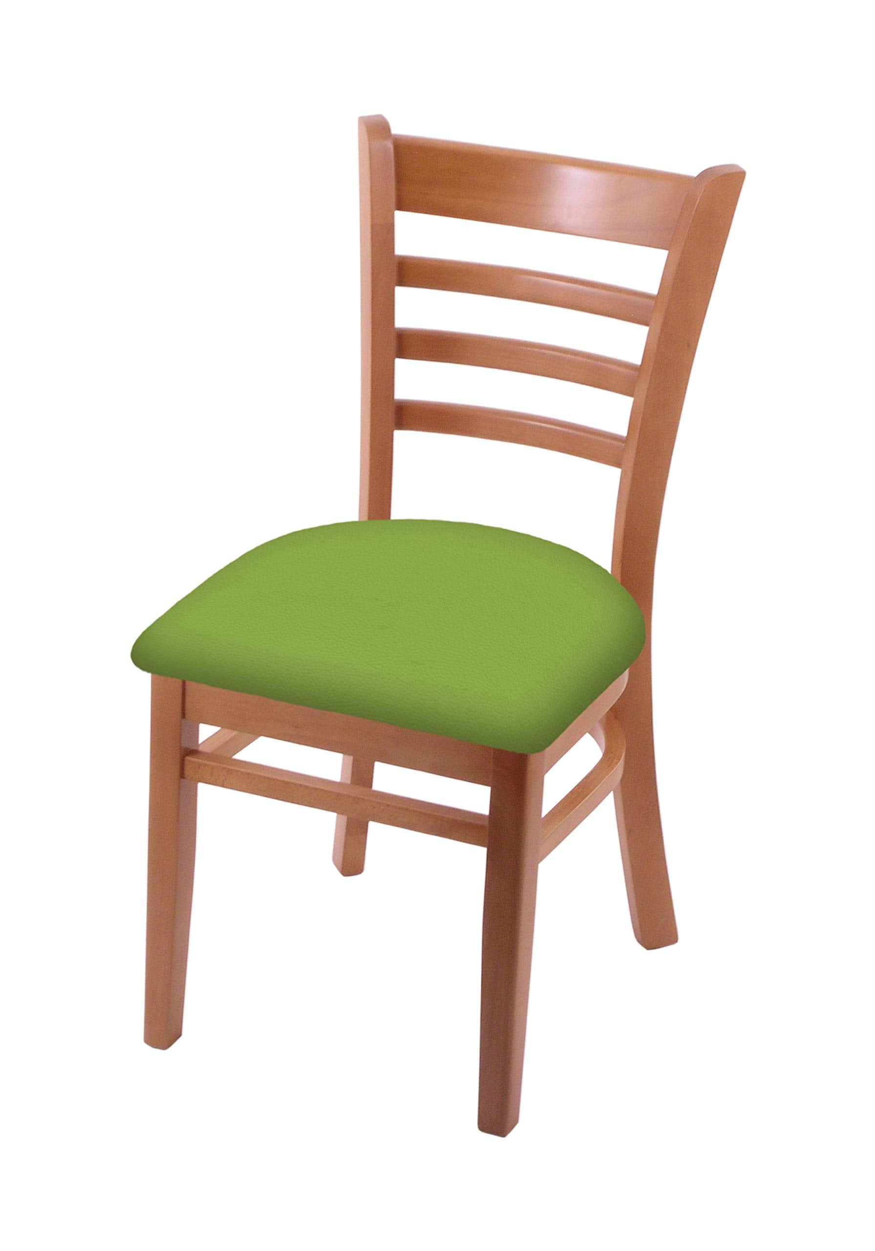 Holland Bar Stool Co. 3140 18 Chair with Medium Finish and Canter Kiwi Green Seat