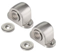 Jiozermi 2 Pack Magnetic Door Stop Catch, Floor Mount Door Stopper, Stainless Steel Magnetic Door Catch With Screws, Modern Soft
