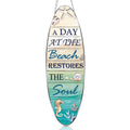 Hotop Beach Sign Decor Hanging Sea Decorations Starfish Wall Decoration Beach Plaque Door Wall Plaque Decor Sign with Seahorse a