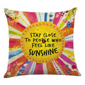 Littlefa Inspiring Gifts Cute Colour Sunshine Throw Pillow Cover Sunshine Cushion Cover Decorative Pillowcase Living Room Bedroo