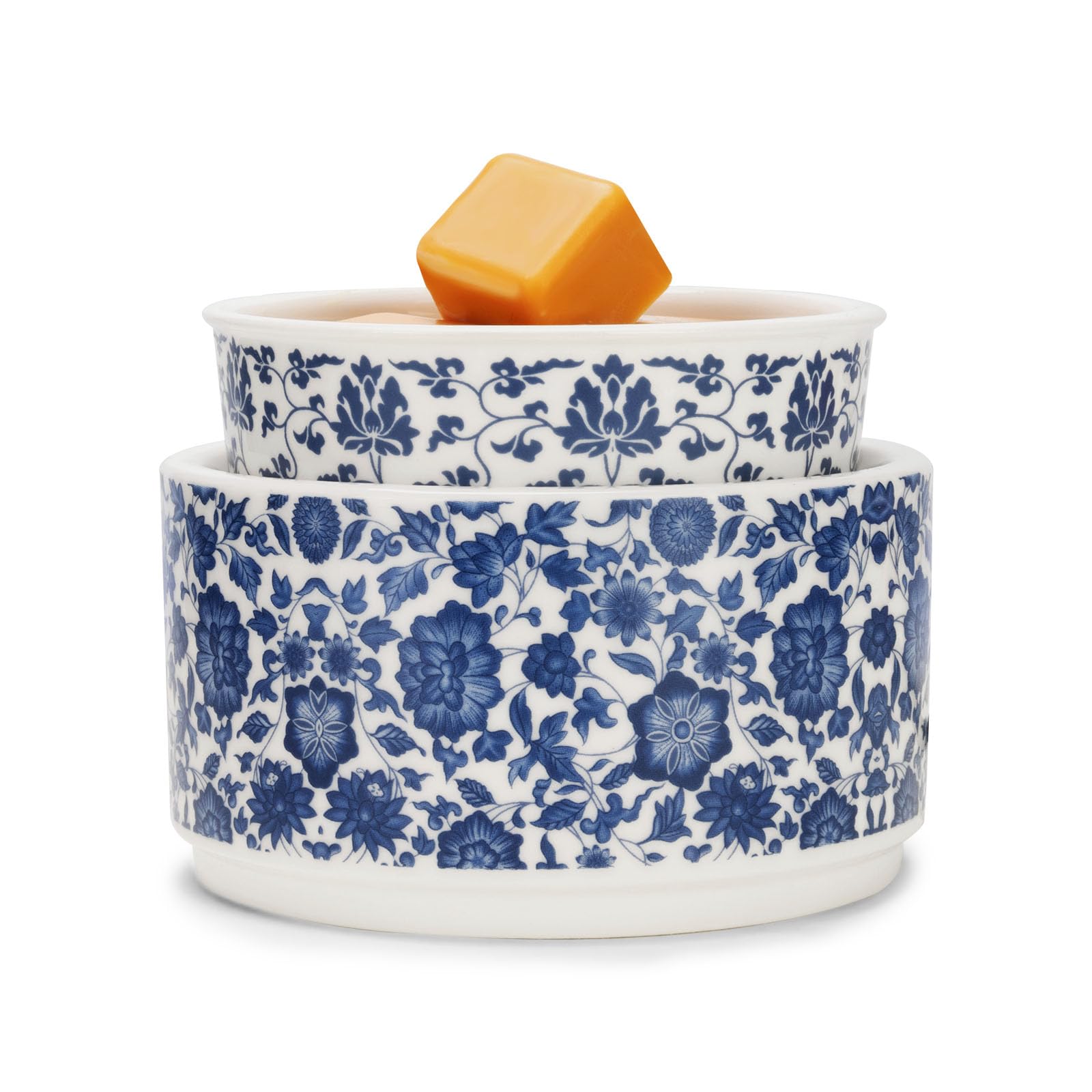 NAFANG Blue & White Porcelain Pattern Wax Melt Warmer,Ceramic 3-in-1 Electric Candle Wax Warmer for Scented Wax Melter Oil Burne