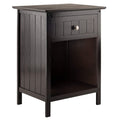 Ergode Wood Burke Home Office Printer Stand | Cottage Style Design | Adjustable Center Shelf | Ample Storage Space | Dark Coffee Finish | 19.84' W x 19.84' D x 31.1' H (99555-VV)