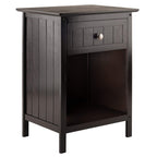 Ergode Wood Burke Home Office Printer Stand | Cottage Style Design | Adjustable Center Shelf | Ample Storage Space | Dark Coffee Finish | 19.84' W x 19.84' D x 31.1' H (99555-VV)