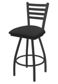 XL 410 Jackie 36 Swivel Extra Tall Bar Stool with Pewter Finish and Canter Iron Seat