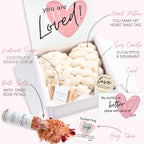 Boxzie You Are Loved Gift Box Set For Women, Unique I Love You Gifts For Her, Sending Hugs Care Package - Basket With Pillow, Ca