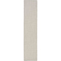 Nourison Courtyard Indoor/Outdoor Ivory Silver 2'2' X 16' Area Rug, Easy Cleaning, Non Shedding, Bed Room, Living Room, Dining