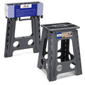 Acko Folding Step Stool Foldable 17.5 Inch Stools For Adults And Kids,Plastic Stools Tall 400 Lbs Capacity,Collapsible Stool For Kitchen, Stepping Foot Stool With Handle,Dot Grey,1 Pc