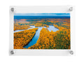 Missartist 5 x 7 Wall Mount Acrylic Picture Frame Double Panel Floating Frameless Acrylic Photo Frame Certificate Document Frame