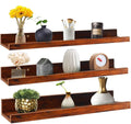BEWROXIK Engineered Wood Floating Shelves, Wall Shelf Hanging Shelf for Bathroom, Bedroom, Toilet, Kitchen, Office, Living Room 