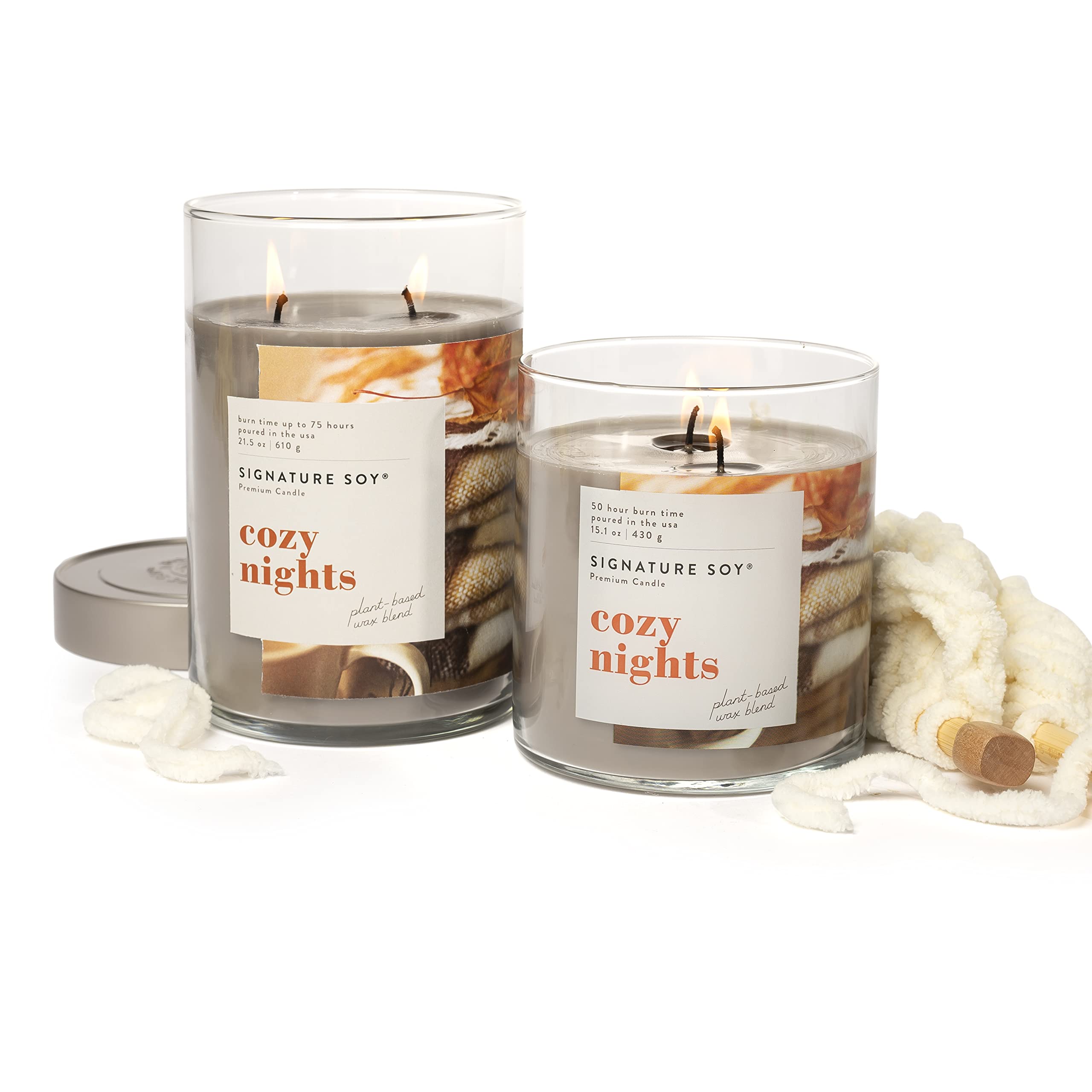 Signature Soy Lidded Cozy Nights Scented Candle