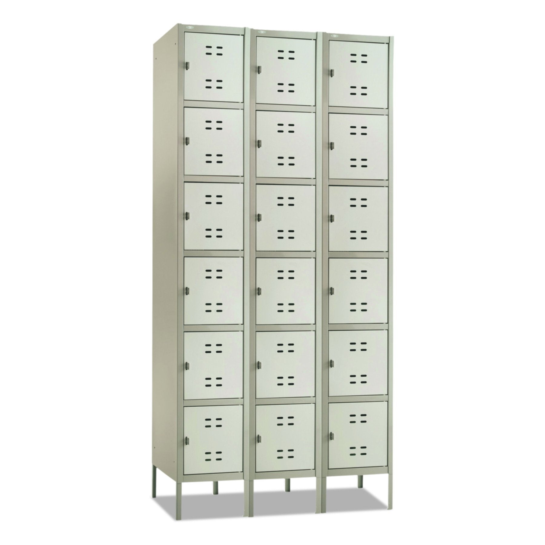 Safco Products Six Tier Box Locker, 3 Column, Tan