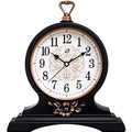 rnuie Desk Clock for Table Decor, Retro Mantel Clock Battery Operated for Fireplace Mantel, Living Room, Bedroom, Office, Deskto