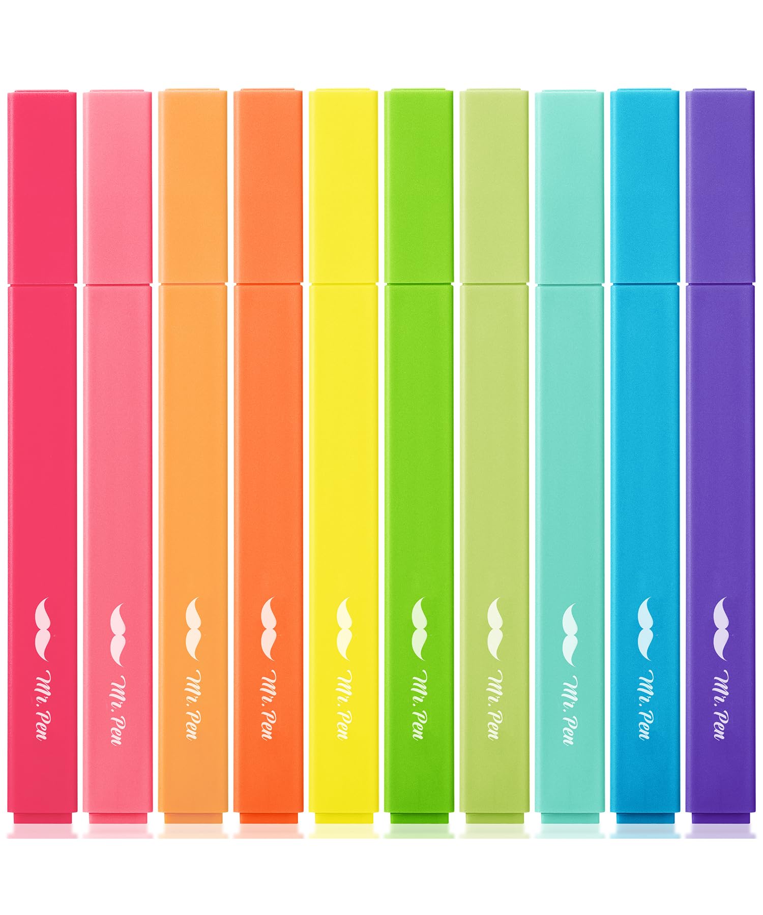 Mr. Pen- Aesthetic Highlighters, 10 Pack, Chisel Tip, Vibrant Colors, Cute Highlighters Assorted Colors, Cute Highlighters For S
