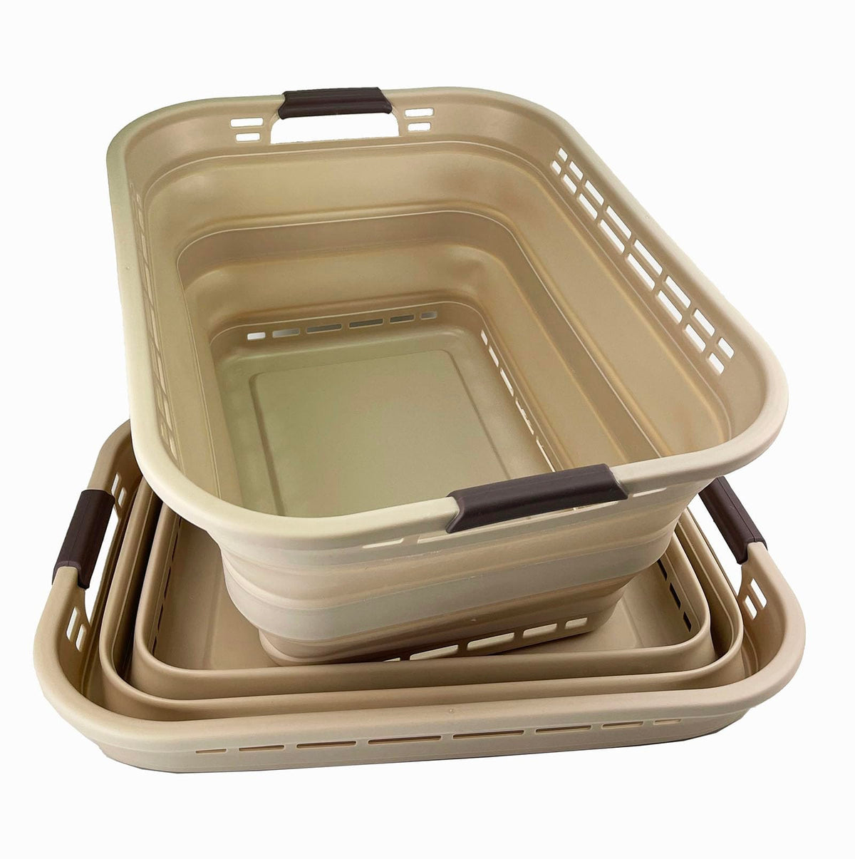 SAMMART 42L (11 gallons) Collapsible Plastic Laundry Basket  Portable Pop Up Storage Container/Organizer  Portable Hamper  Sp