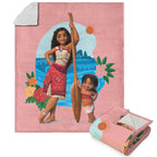Disney Moana 2 Moana And Simea Silk Touch Sherpa Throw Blanket 50X60 Inches