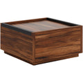 Sauder Manhattan Gate Modern Square Coffee Table, Blaze Acacia Finish