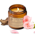ARCASA Organic Sandalwood Rose Candles - Non Toxic Soy Candles for Home, Stress Relief & Meditation (7oz)