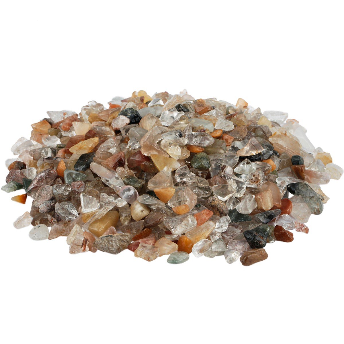 rockcloud 1 lb Mixed Stone Small Tumbled Chips Crushed Stone Healing Reiki Crystal Jewelry Making Home Decoration