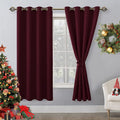 Hiasan Blackout Curtains For Bedroom, 52 X 63 Inches Length - Thermal Insulated & Light Blocking Window Curtains For Living Room