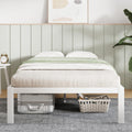 Novilla Twin Bed Frame Without Headboard, Metal Platform Bed Frame, Heavy Duty, No Box Spring Needed, Wood Slat Support, Easy As