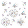 27 Pieces Birds Static Window Clings Anti Collision Window Decals for Bird Strikes, Glass Door Window Stickers, Stop Birds Flyin