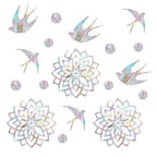 27 Pieces Birds Static Window Clings Anti Collision Window Decals for Bird Strikes, Glass Door Window Stickers, Stop Birds Flyin