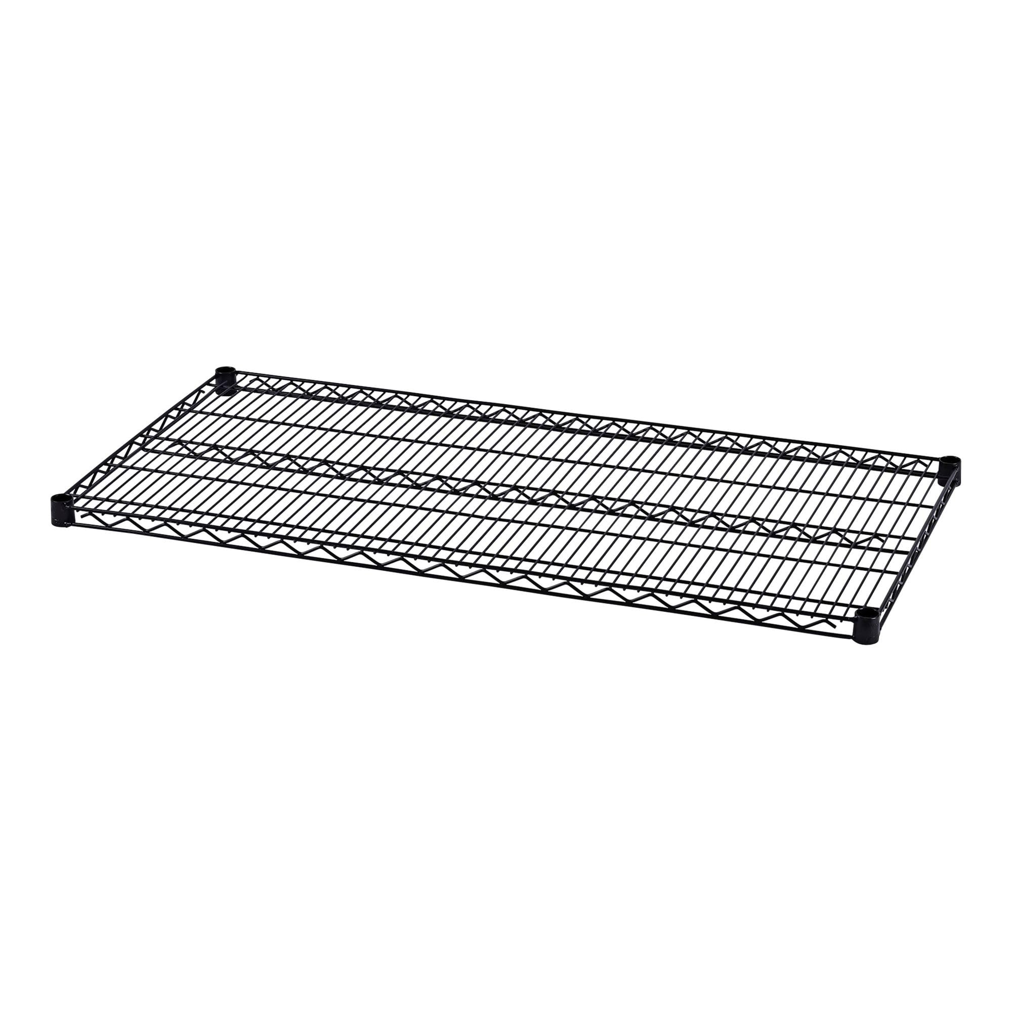 Alera ALESW584824BL 48 in. x 24 in. Industrial Wire Shelving Extra Wire Shelves - Black (2/Carton)