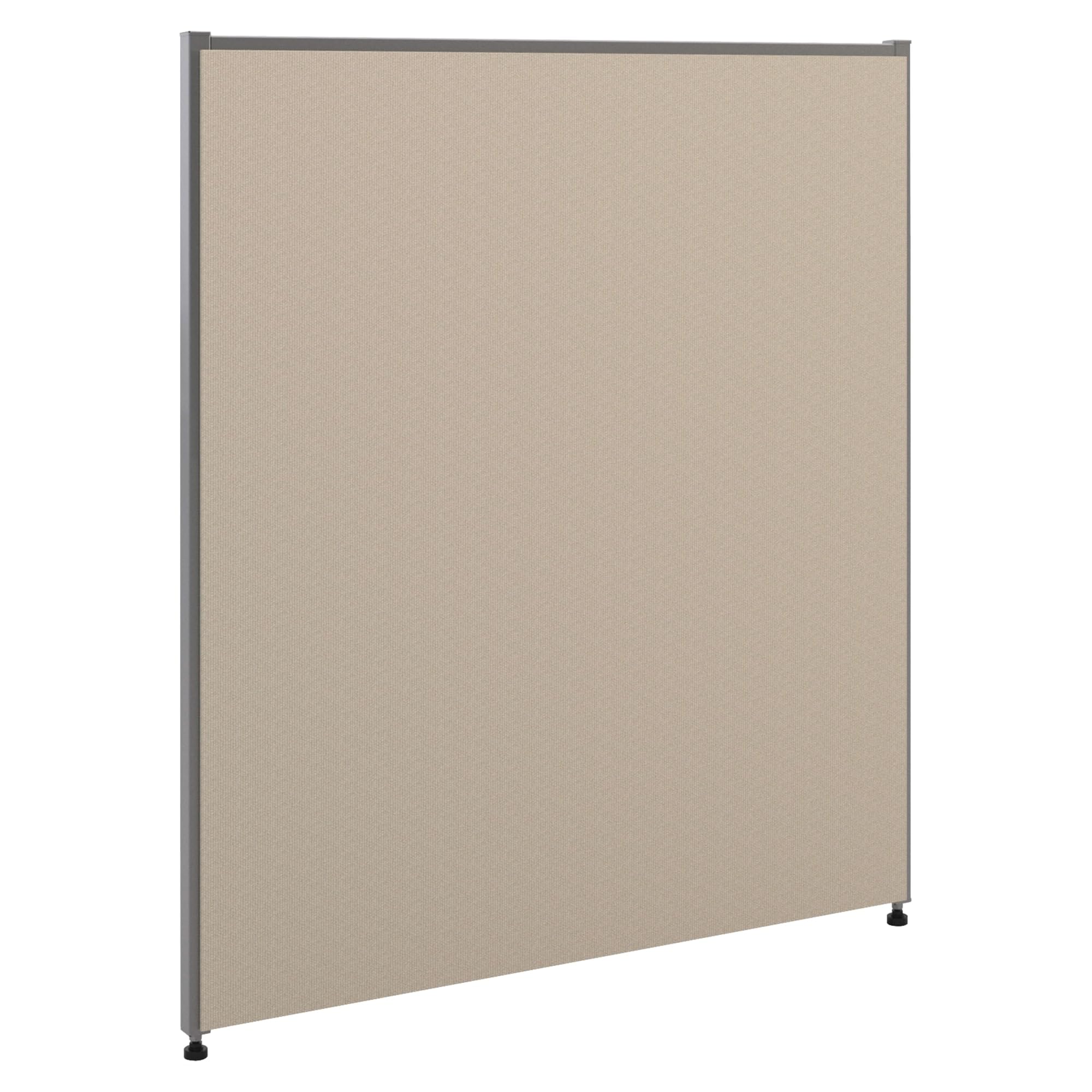 HON Verse Panel , 42&quot;H x 36&quot;W , Light Gray Finish , Gray Fabric
