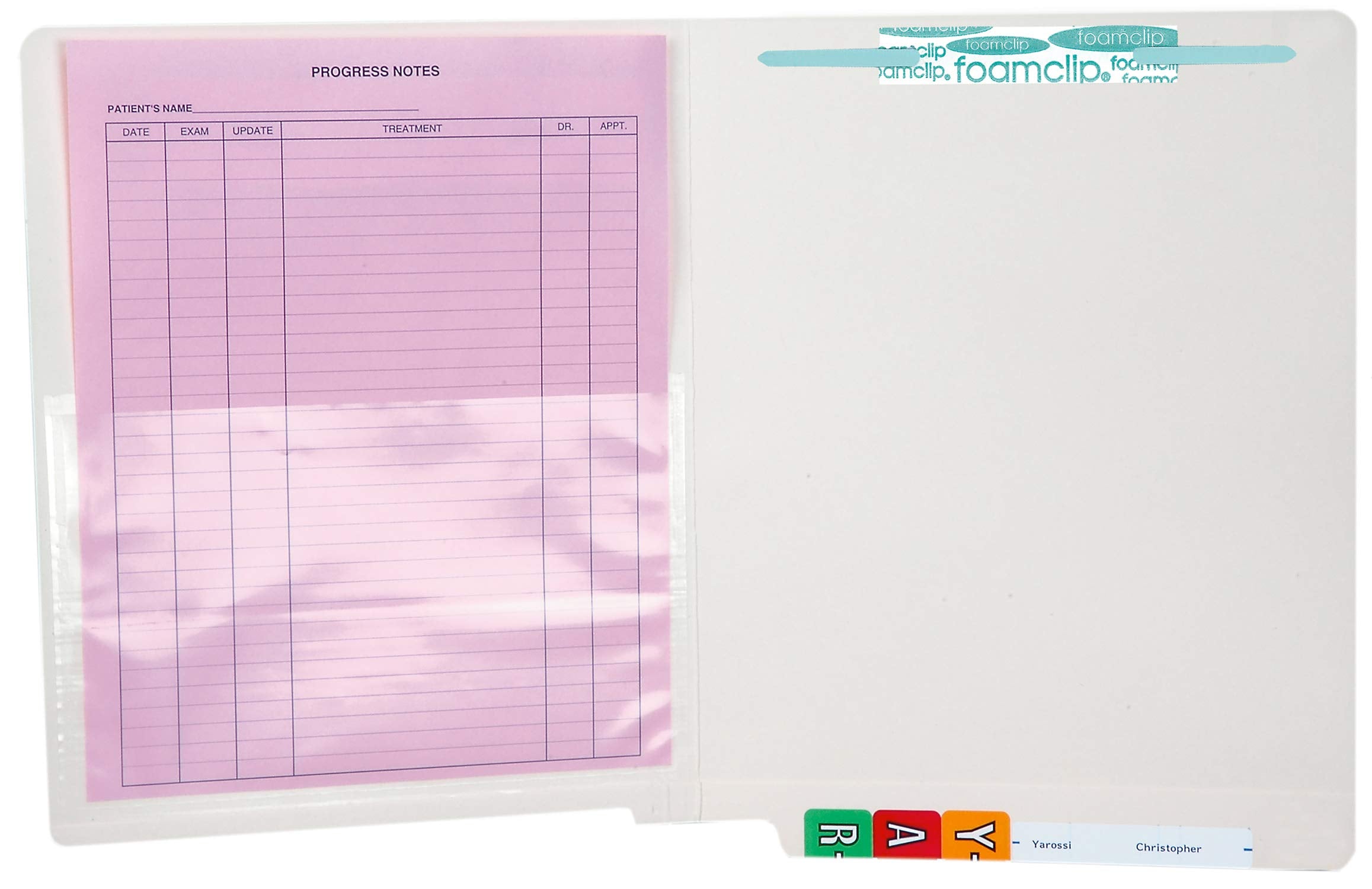 Tabbies Clear Self-Stick Poly Pocket, 100/Box, Easily Add A Pocket To Anything, '6-1/2''W X 4-1/4''H' (54498)