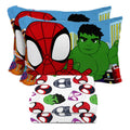 Sunny Side Up Spidey & His Amazing Friends Full Sheet Set - 4 Piece Kids Bedding Set Includes Pillow Cover - Super Soft Superher