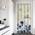 RosieLily Stall Shower Curtain 36x72 Inches Small Shower Curtain Anime Japanese Wave Shower Curtain Cool Art Shower Curtain Hook