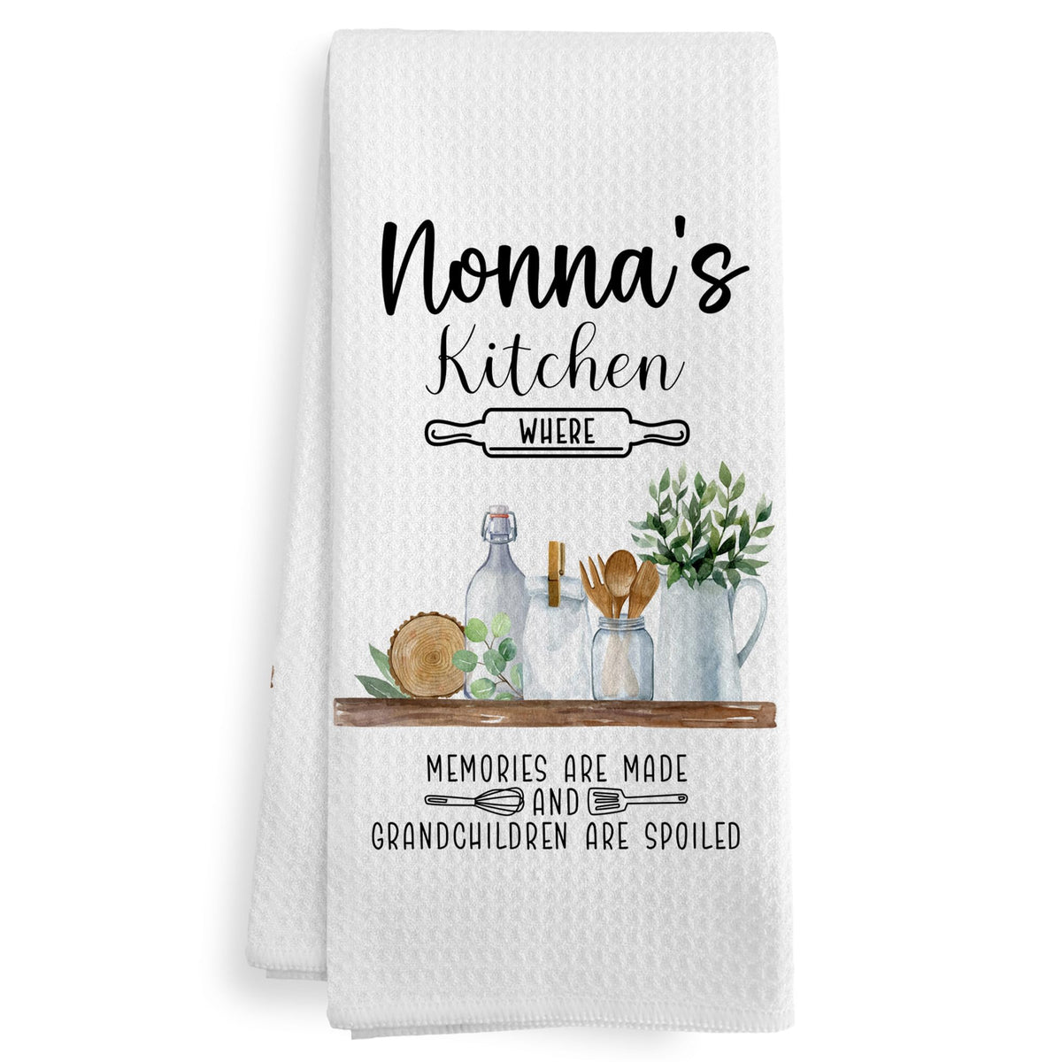 XNXLDYLH Nonna Nonnie Nona Gifts Gift for Grandma from Grandkids Grandson Granddaughter, Mothers Day Christmas Birthday Kitchen 