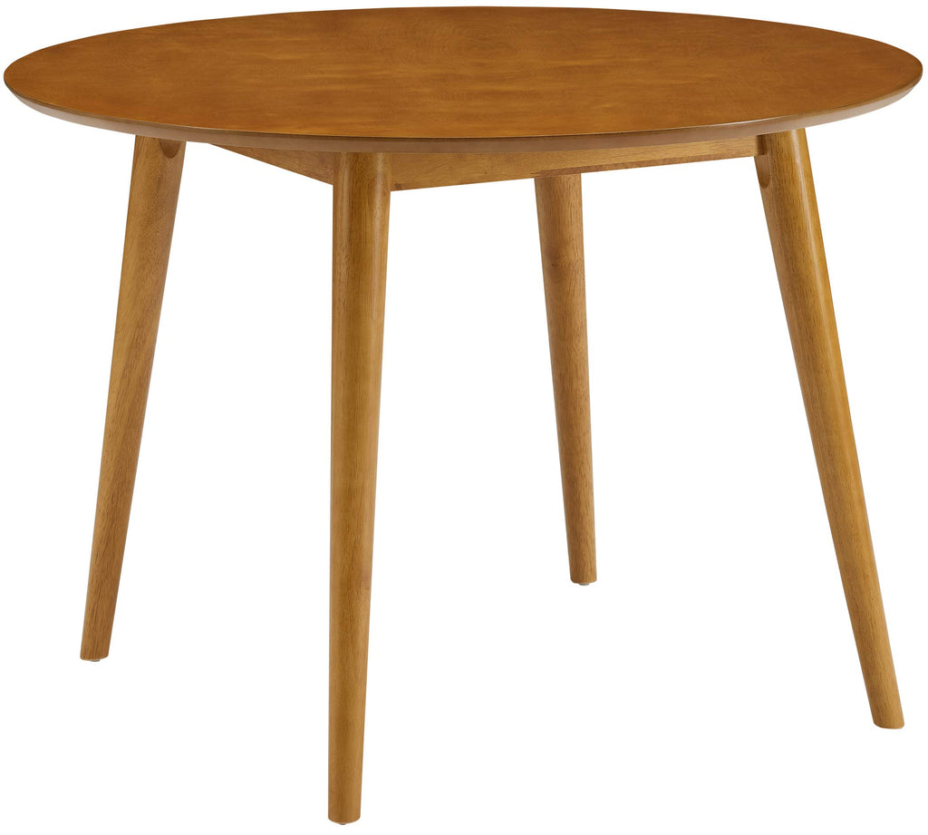 Crosley Furniture Landon Mid-Century Modern Round Wood Dining Table, Acorn