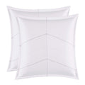 City Scene - Euro Sham Pillow Covers, Smooth & Soft Bedding, Stylish Home Decor (Courtney White, 2 Piece)