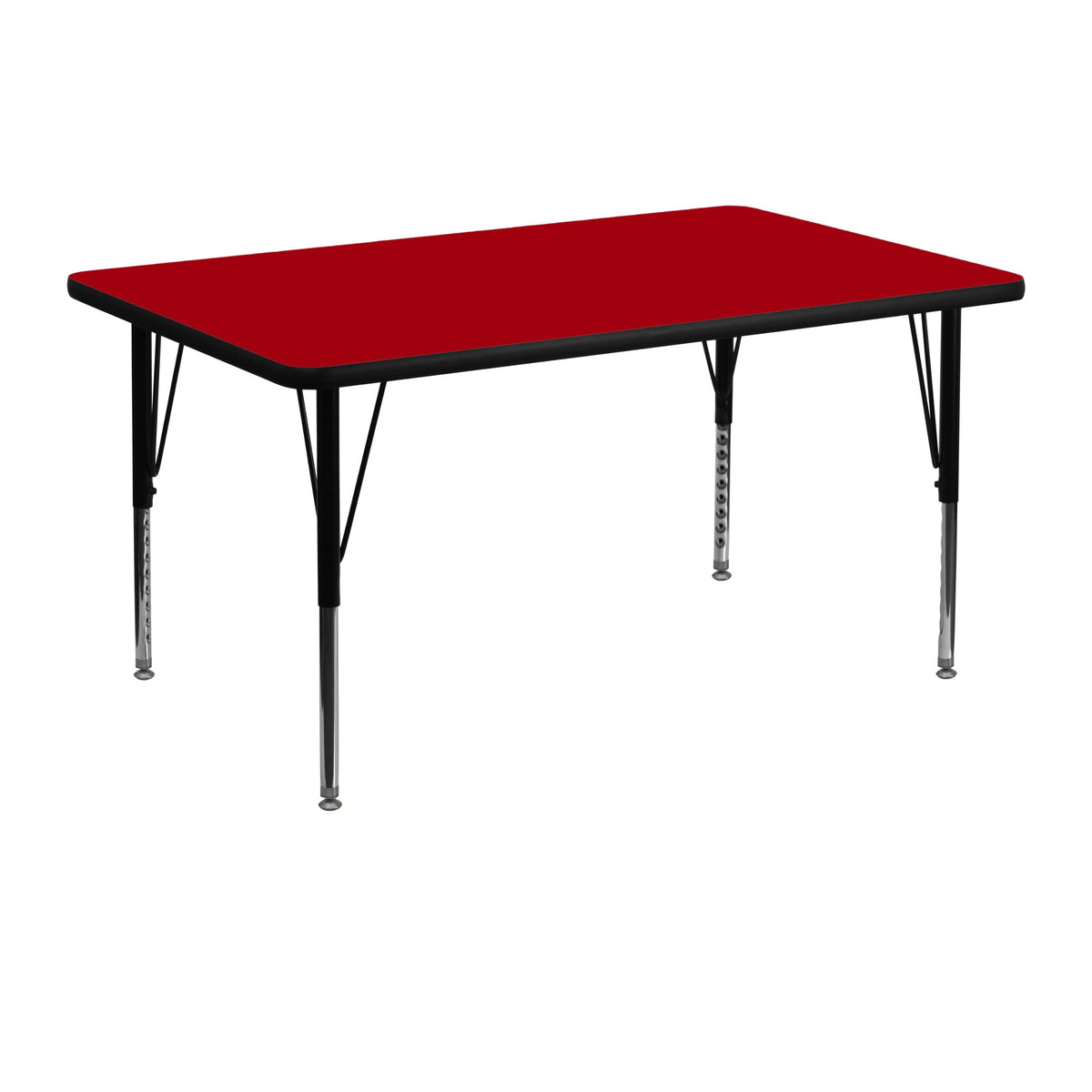 Flash Furniture 30x48 REC Red Activity table, 30''W x 48''L