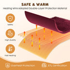 Heated Throw Blanket Flannel Electric Blanket Throw With 4 Hrs Timer Auto-Off & 3 Heating Levels Sherpa Heated Blankets With Ove