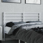 vidaXL 53.1" Black Metal Headboard - Robust, Powder-Coated Steel, Bed Header Features Excellent Back Support, Classic Bedroom Accessory