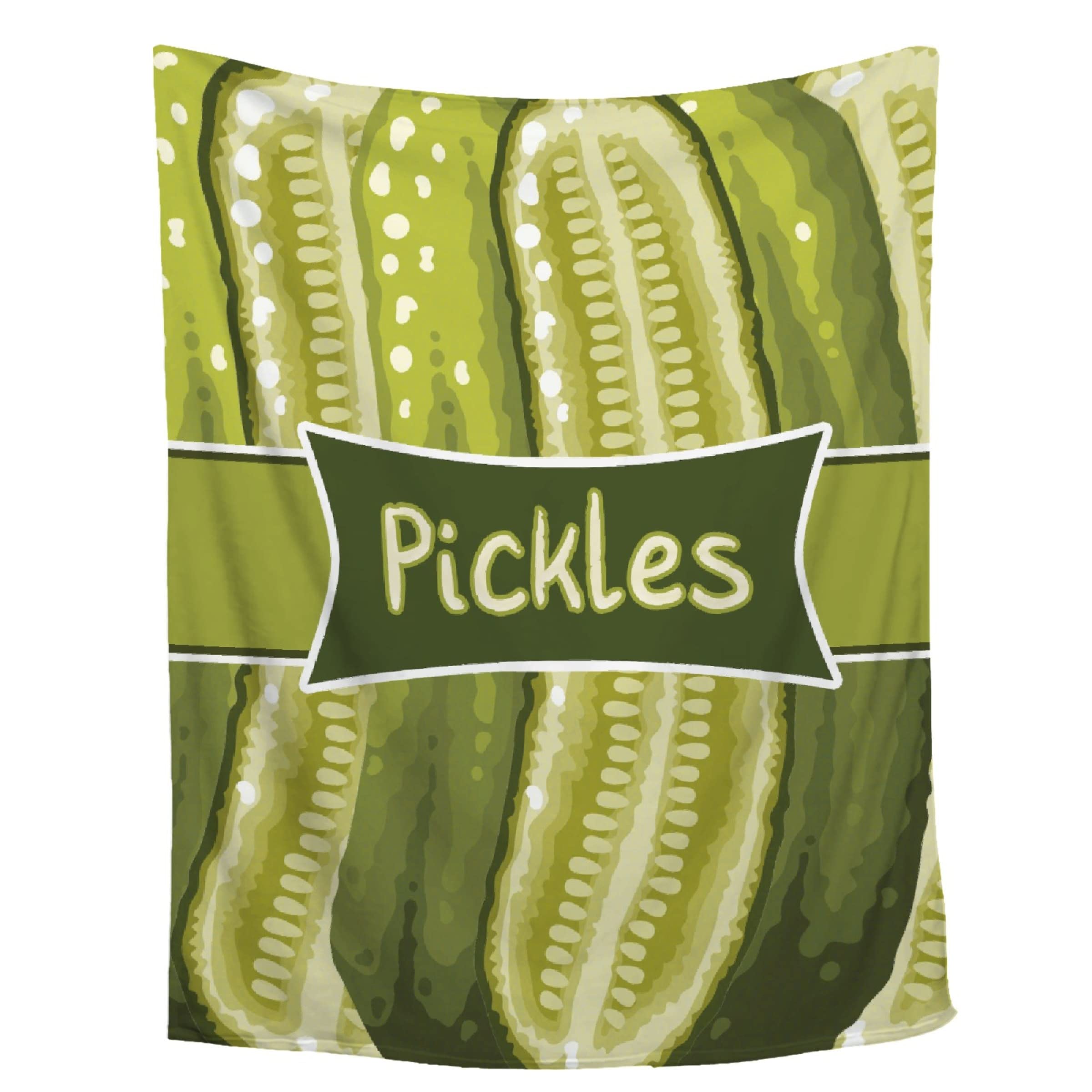 Pickles Blanket Flannel Throw Blanket Ultra Soft Plush Bed Blanket For Home Decor - Quilt Blanket All Seasons For Couch Sofa Bed