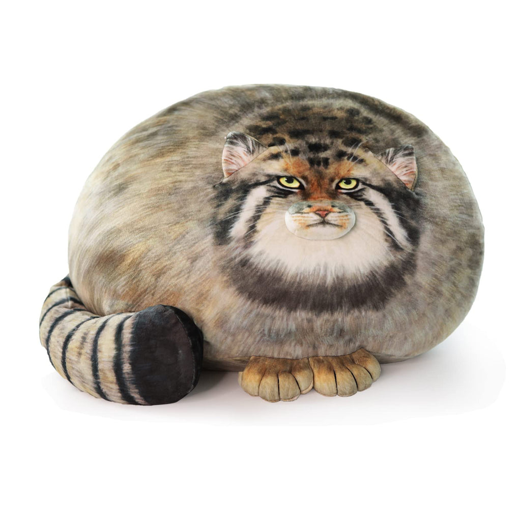 Sew Butiful Steppe Cat Plush, Cat Stuffed Animal 35cm/14inch, Pallas Cat Plush Pillow, Cute Plushies for Girls, Soft Plush Pillo
