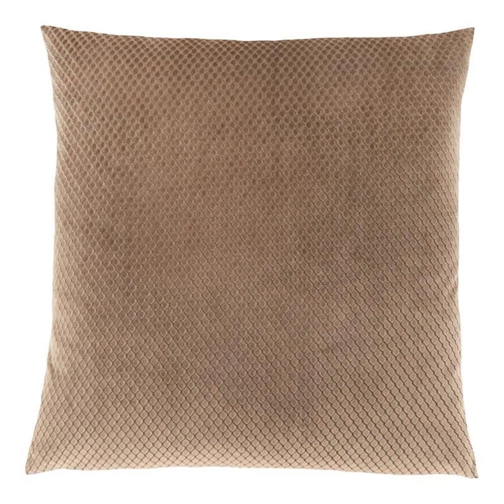 Monarch Specialties I 9310 Pillows, 18 X 18 Square, Insert Included, Decorative Throw, Accent, Sofa, Couch, Bedroom, Polyester, Hypoallergenic, Beige, Modern