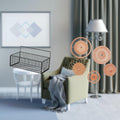 Enakshi Wall Hanging Baskets Metal Wall Organizer Unique Rattan Woven Wall Art Wall Crafts For Kitchen Bathroom Living Room Bedr