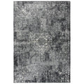 Rizzy Home Alora Decor Swagger 9'10" X 12'6" Medallion Floral Gray/Dk Gray/Black/Ivory Rug