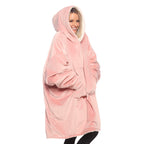 The Comfy Jr | The Original Oversized Microfiber & Sherpa Wearable Blanket For Kids, Seen On Shark Tank, One Size Fits All (Blus