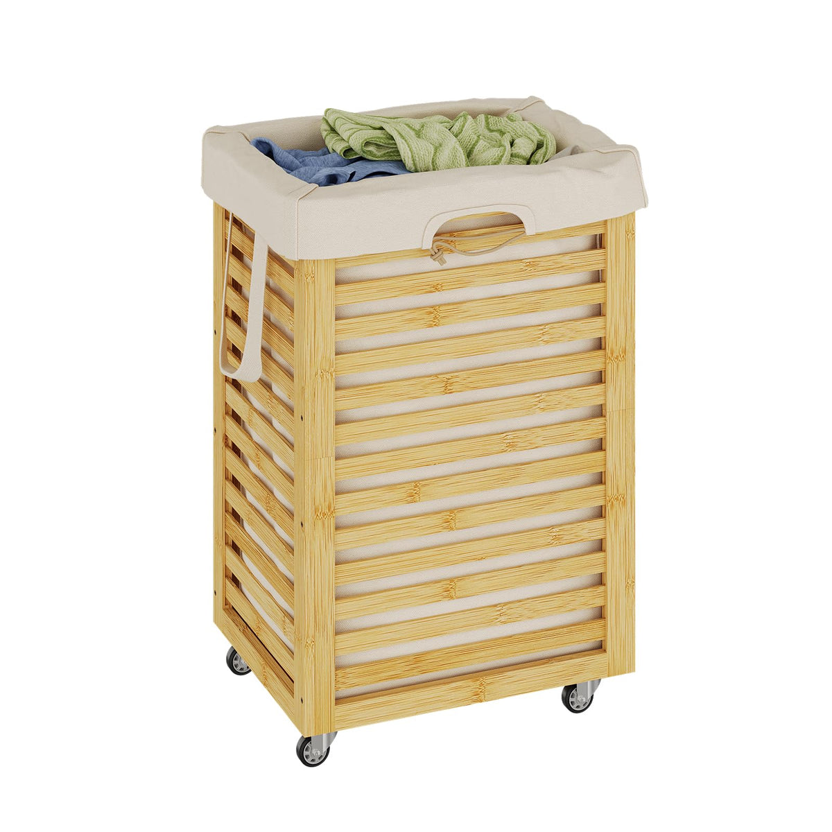 Laundry Hamper bamboo wood Laundry Clothes Laundry Hamper Clothes Storage