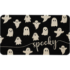 Mloabuc Happy Halloween Door Mat Outdoor Black Witchy Doormat Halloween Welcome Mats For Front Kitchen Mat Outdoor Indoor Heavy